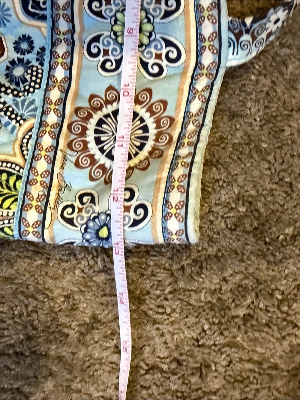 Vera Bradley Quilted Floral Tote Bag in Light Blue